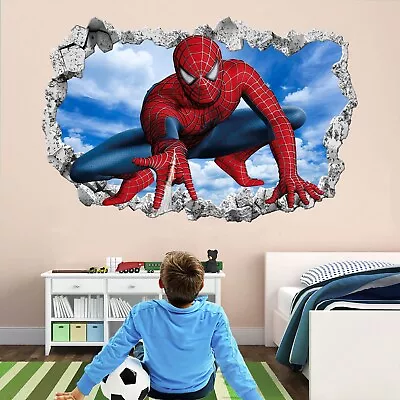 £3.99 • Buy Marvel Spider Man Wall Art: Superhero Decal Sticker Mural Poster Print