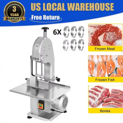 1500W Electric Meat Bone Saw Machine Commercial Frozen Meat Cutter W/6 Blades • $99.99