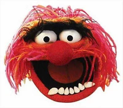 Animal From The Muppet Show Official Single Fun Disney CARD Party Face Mask • $4.92