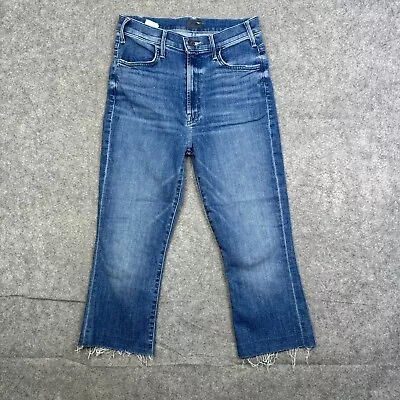 Mother The Hustler Ankle Fray Wish On A Star Jeans Size 27 Raw Hem SEE • $71.25