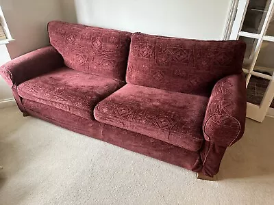 Multiyork Extra Large York Sofa In Burgundy Red Maroon • £350