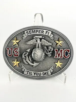 New USMC Marine Corp Semper Fi Veteran Vet US Belt Buckle • $14.99