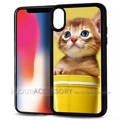 ( For IPhone XS / IPhone X ) Back Case Cover AJ11297 Cute Pussy Cat • $9.99
