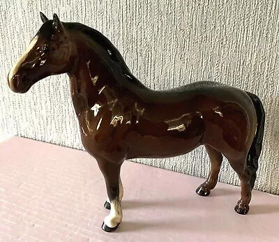 BESWICK HORSE THE WELSH COB STANDING BROWN GLOSS FINISH MODEL No. 1793  PERFECT • £85