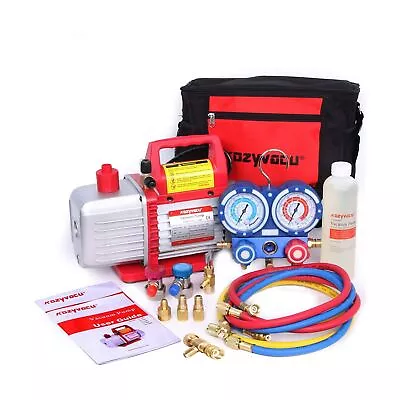 Kozyvacu Mini Split/HVAC/AUTO AC Repair Complete Tool Kit With 1-Stage 4.5 CF... • $188.75