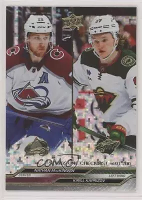 2023-24 Series 1 Checklist Speckled Foil Nathan MacKinnon Kirill Kaprizov #200 • $8.01