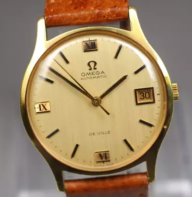 1970 Vintage [N MINT] Omega Deville Cal. 1002 Gold 20Ω Automatic Men's... • $1059.23