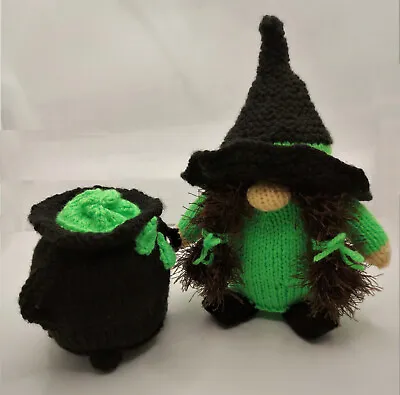 £1.99 • Buy KNITTING PATTERN Halloween Witch Cauldron Gonk Gnome Toy Chocolate Orange Cover