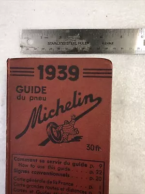 Vintage Guide Du Pneu MICHELIN 1939 France • $65