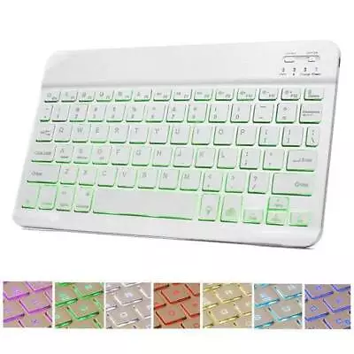 For Mackbook Mac IPad Windows PC Tablet AU Backlit Ultra Slim Wireless Keyboard • $31.99