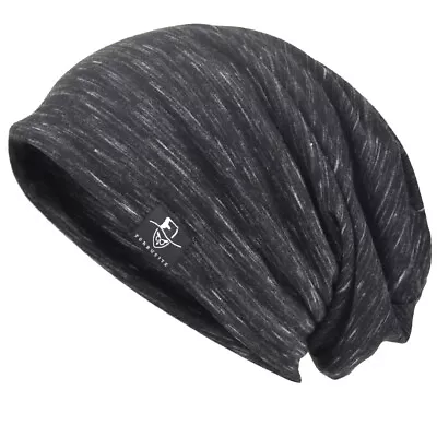 Men's Chic Striped Thin Baggy Slouch Summer Beanie Skull Cap Hat • $9.87