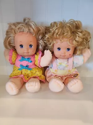 Vintage 1989 Mattel Magic Nursery 14” Toddler Baby Doll Original Outfits  (2)  • $53.99