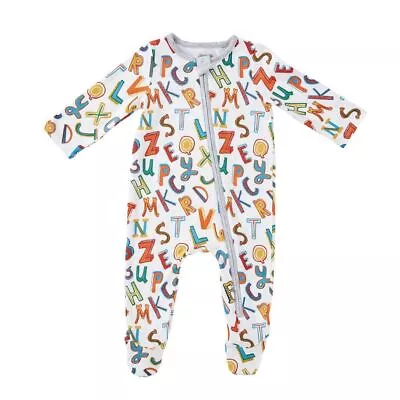 Mud Pie H2 Back To School Alphabet Zipper Sleeper 11340168 - Choose Size • $32.99