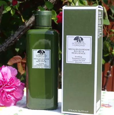 $14.99 • Buy ORIGINS Mega-Mushroom Relief & Resilience Soothing Treatment Lotion 6.7 Oz 200ml