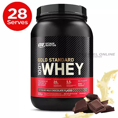 Gold Standard 100% Whey Optimum Nutrition Protein Powder WPI WPC 907g 3 Flavours • $97.11