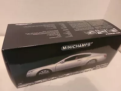 $180.49 • Buy Bentley Continental GT 1/18 Diecast Car  Mninichamps Silver