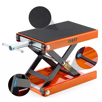 OMT Motorcycle Scissor Lift Heavy Duty Motorcycle Lift Jack 1100lb Capacity • $55.28