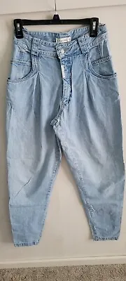 VTG Z Cavaricci Jeans Womens Size 29 Denim High Rise Tapered USA Made 90s • $103.50