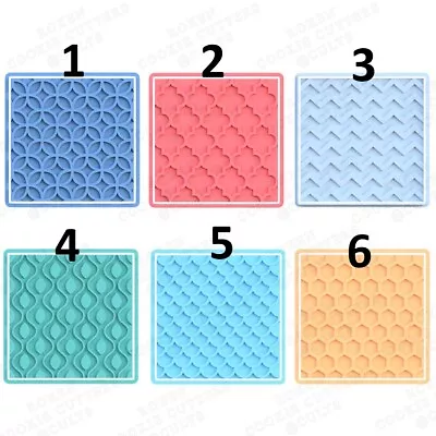 Pattern 11x11cm Large High Quality Cookie Cutter Embosser Stamp Fondant Set • $11.30