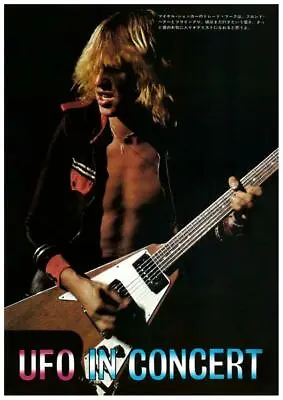 U.F.O. * LARGE POSTER * Michael Schenker LIVE IN JAPAN - Gibson Flying V UFO • $26.89