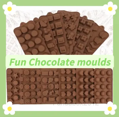 3D Silicone Chocolate Mould Cake Candy Soap Wax Melt Mold Jelly Ice Cube Tray UK • £4.25