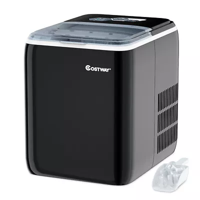 Portable Electric Countertop Ice Maker Machine 44Lbs/24H Self-Clean＆ Scoop Black • $139.99
