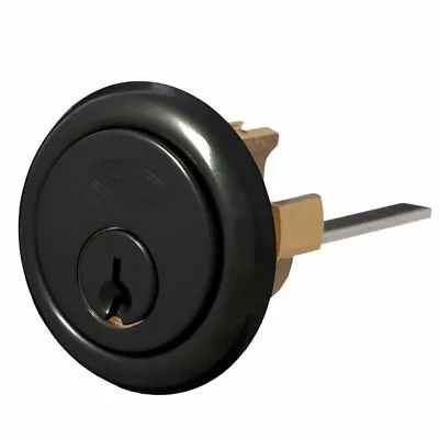 BRAVA Matt Black Door Lock 201 Style Rim Cylinder-Suits Lockwood Yale Locks • $24.77
