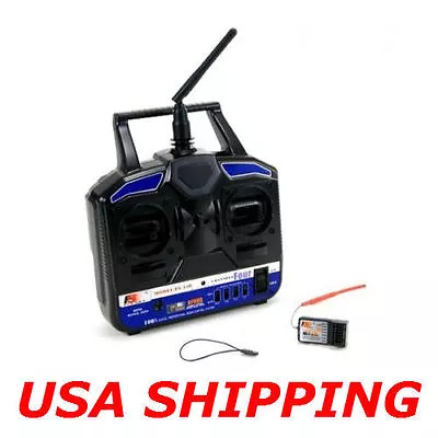 Flysky 2.4G FS-T4B 4 CH Channel 4CH Radio Control RC Transmitter Receiver System • $42