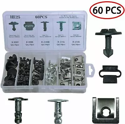 60Pcs Clips Engine Cover Pan Protection Kit Pin Nut For Audi A4 S4 For VW Passat • $13.99