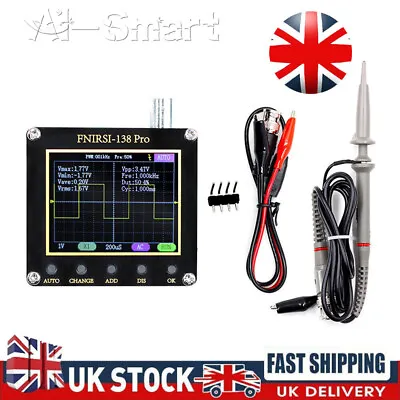 £24.54 • Buy FNIRSI-138 PRO Digital Handheld Oscilloscope 200KHz Analog Bandwidth 2.5MS/s UK