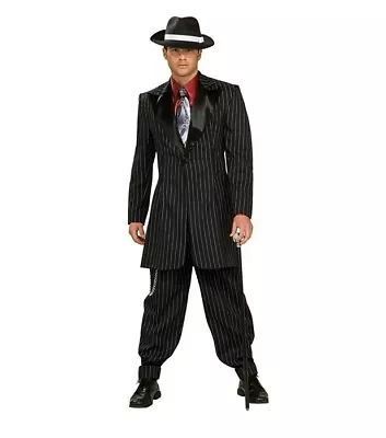 Swankster - 1920's - Mobster - Black/White - Pinstripe - Costume - Men - 2 Sizes • $59.99
