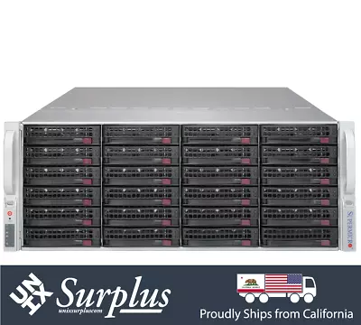 Supermicro 4U 12Gbs SAS3 36 Bay ATX E-ATX Storage Chassis W/Rear 2x 2.5 Rail KIT • $499