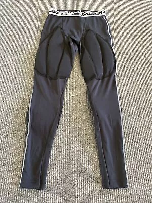 Under Armour Compression Pants Mens S Black Padded Stretch Athletic • $15