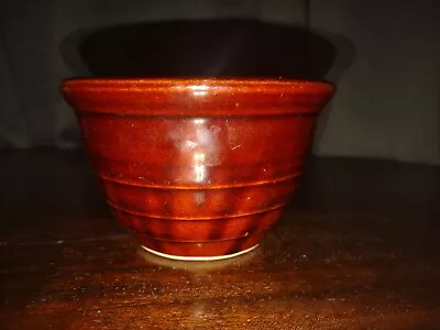 Monmouth Potterry Brown/Red 5  Bowl Vintage • $22