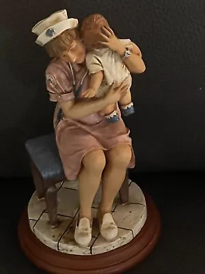 Vintage Vanmark White Caps Of Caring Nursery Moments Nurse With Baby Figurine • $8.99