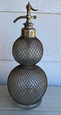 Vintage Double Gourd Mesh Soda Syphon • $650