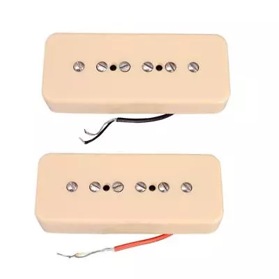 2pcs P90 Soapbar Neck&Bridge Humbucker Pickups For   Electric Guitar • £14.68