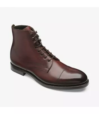 Loake Design Hirst Brush Painted Calf Leather Derby Boots • £179.99