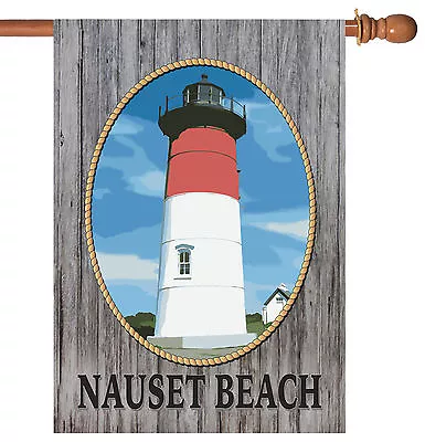 Toland Nauset Beach 28x40 Massachusetts Cape Cod Lighthouse House Flag • $15.98