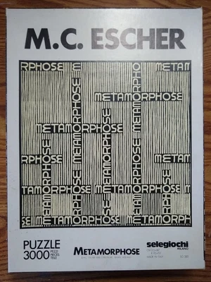 £77.54 • Buy Metamorphose (metamorphosis) - M.c. Escher Selegiochi 3000 Piece Jigsaw Puzzle.