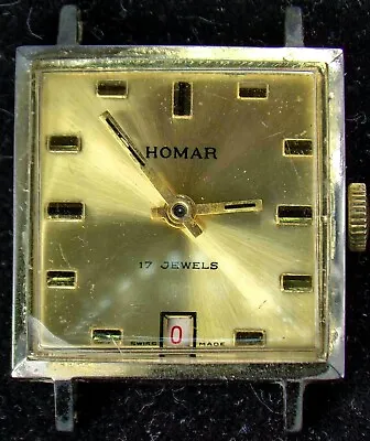 Homar (Swiss Made) Men's Mechanical Watch (Vintage) -- Running/Repairs • £18