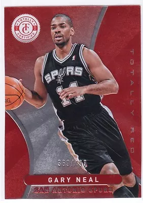 2012-13 Panini Totally Certified Red #152 Gary Neal #369/499 • $1