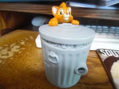 $12 • Buy Burger King Disney Oliver & Company Kids Meal Toy 1996 Trash Can Image Viewer