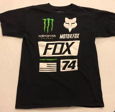 Fox Racing Monster Energy Shirt Mens M Medium Motocross Pro Circuit #74 • $24.97
