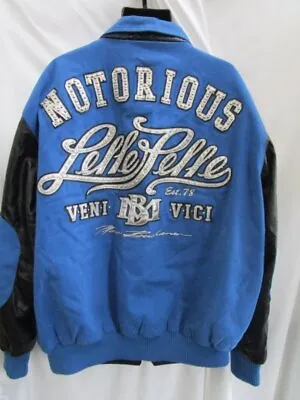 Vintage Pelle Pelle Marc Buchanan Embellished Notorious Men's Jacket 4X EUC • $349.99