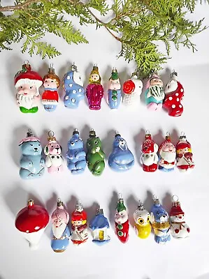 Christmas Glass Ornaments Xmas Tree Decoration Vintage USSR • $6.50