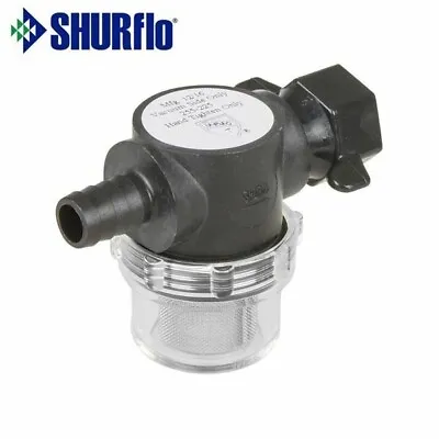 Shurflo Pump Filter Strainer 1/2  BSP Push On In-Line Inlet Caravan Motorhome • £11.39