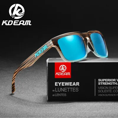 $15.39 • Buy KDEAM Sport Polarised Square Sunglasses For Men Women Driving Fishing Glasses 