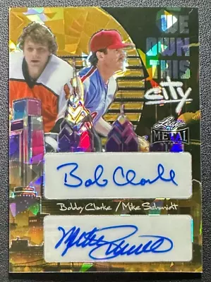 2024 Leaf Metal BOBBY CLARKE/ MIKE SCHMIDT We Own This City Gold Crystal Auto /1 • $199.99