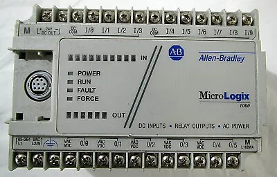 Allen Bradley MicroLogix 1000 CAT 1761-L16BWA Ser E~ For PARTS/REPAIR • $171